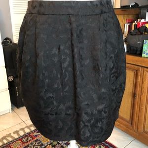 Black mini skirt